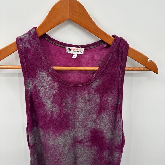 SUNDRY Evereve The Weekender Racerback Dress in Pink Grey Tie Dye // XS - Picture 10 of 11
